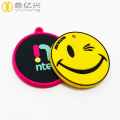 Cheap customized logo PVC tag rubber label badge