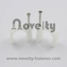 Nail Cable Clip(Round with White)