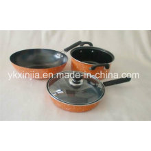 Kitchenware Carbon Steel Marble Coating Cookware Set