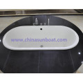 Sunboat Flushbonding Oval 1,8 M Gewöhnliche Haushaltswanne vertieft Runde Emaille Gusseisen Badewanne