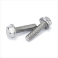 Hex Flange Serrated Bolt Screws 18-8 Stainless Steel