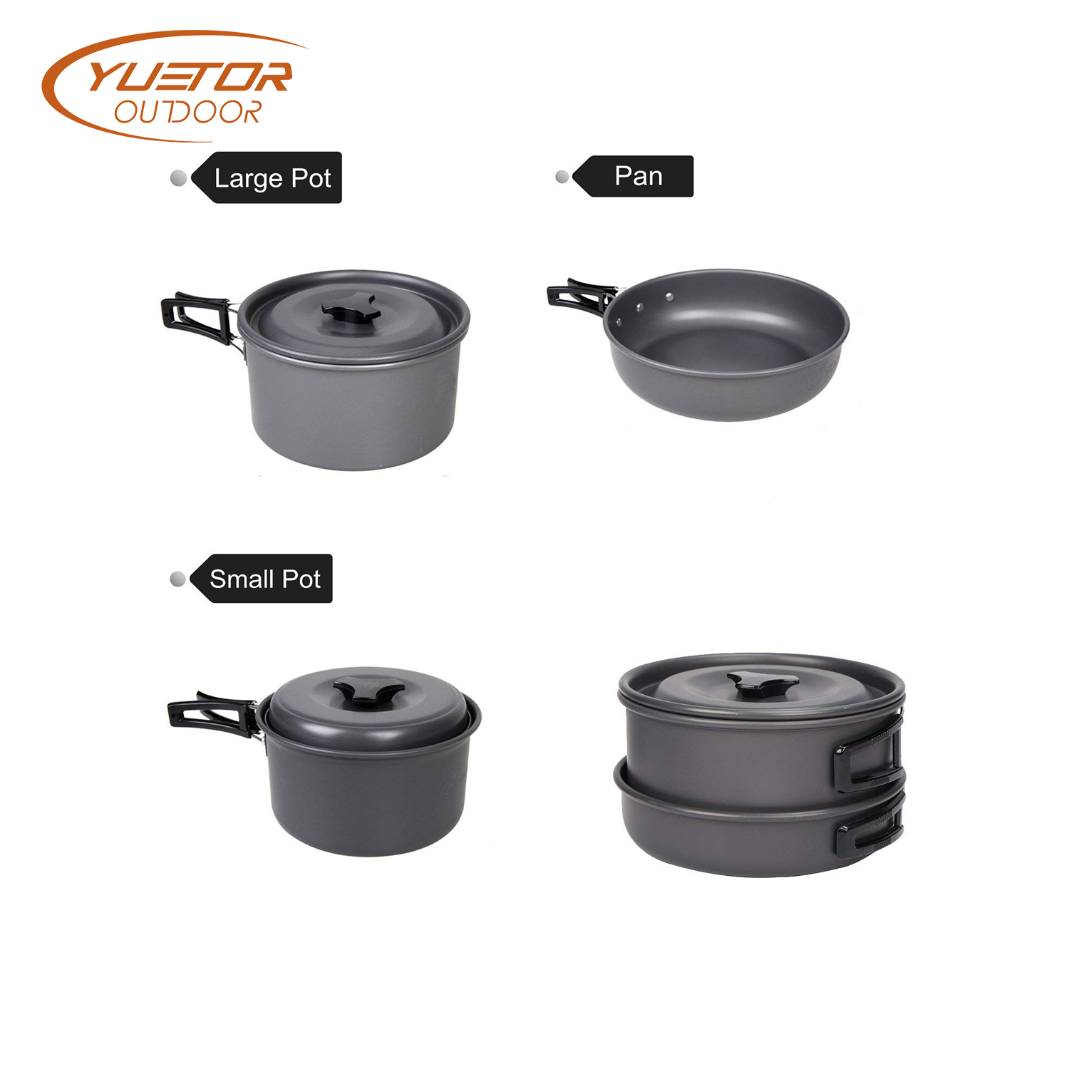 Stainless Steel Camping Cookware