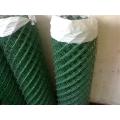 Green PVC Coated Diamond Fence For Stadium