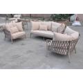 Classic European style outdoor rope sofa set