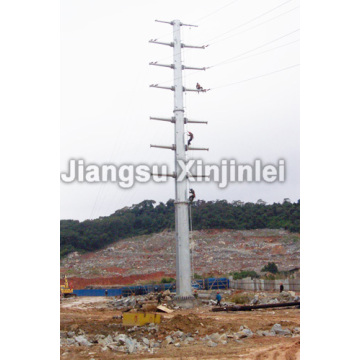 220kV Hot Dip Galvanized Steel Pole