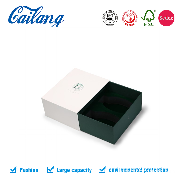 sliding drawer paper box for coffee and tea