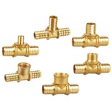 Messing Pex Pipe Tee Fittings (a. 7042)