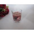 Long Burning Chocolate Scented Glass Candle