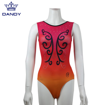 New Design Gymnastic Dance Suit With Gradient Color