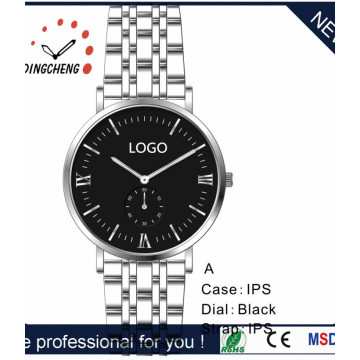 Best Quality Stainless Steel Wristwatch Leather Watch Quartz Watch for Men′s Watch (DC-8941)
