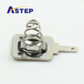 Button spring with riveted gaskets for keyboards pcb