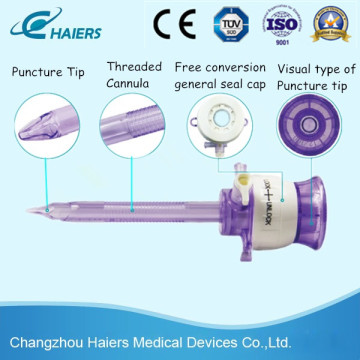 Trocar desechable sin tipo de expansión de cuchilla