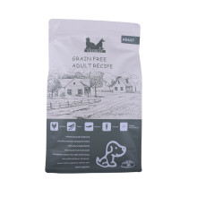Embalagem de fundo plano de alimentos para animais de estimação Kraft Foil
