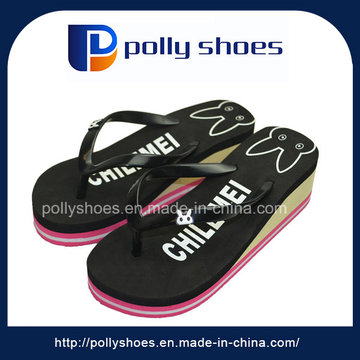 Promocional Die Cut Formas Verano Mujeres EVA Flip Flops Suela gruesa