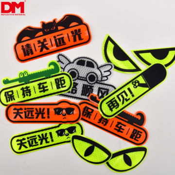 custom pattern  reflective  car decoration decal stickers