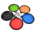 Portable colorful personalized silicone water food bowls