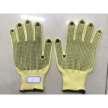 Gants en pointillés PVC double face Kevlar