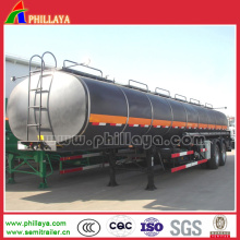 36cbm Diesel Burner Heated Bitumen Tanker with Tri-Axle Trailer Chassis