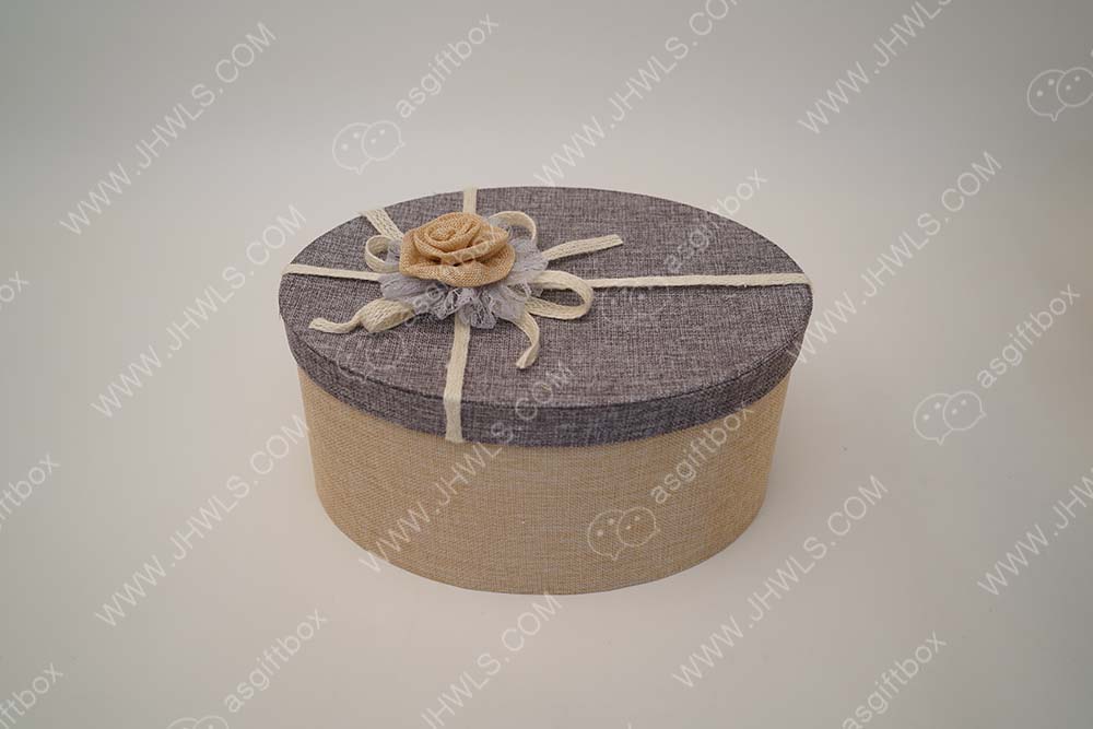 Cotton Fabric Hat Box