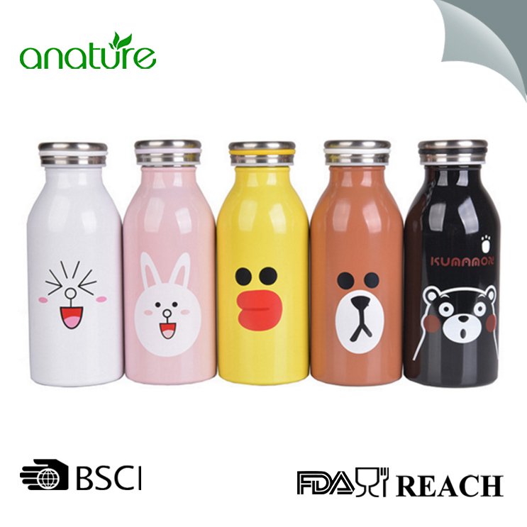 Double Wall Vacuum Insulated Milk Bottle For Girls