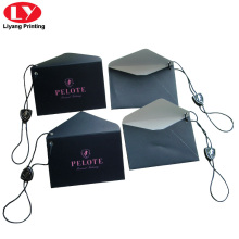 Envelope Shape Garment Swing Tag with plastic piece