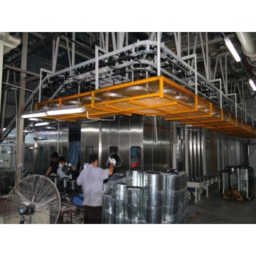 Household appliances paint spraying coating production line