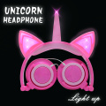 Auriculares LED Unicornio Glow Fancy Cosplay