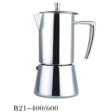 Poêle à espresso Moka en acier inoxydable 4 / 6cup Moka Cafetière