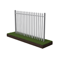 W Pale Galvanized Steel Palisade Fence Prices