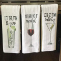 Alcohol Printed Microfiber Tea Towels