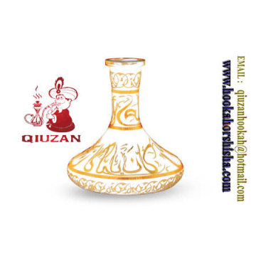 Große Größen Marmor Shisha Wasserpfeife Glasflasche Vase