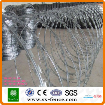 ISO9001 profession factory concertina razor wire/cheap razor wire fence/BV certified