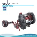 Angler Selecione Venus Trolling Reel Strong Grafite Body Right Handle Carretel de pesca para água salgada e água doce