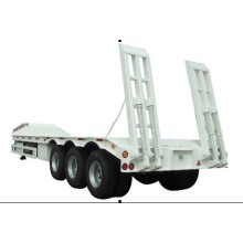 60t Low Flatbed Trailer with 3 Axles