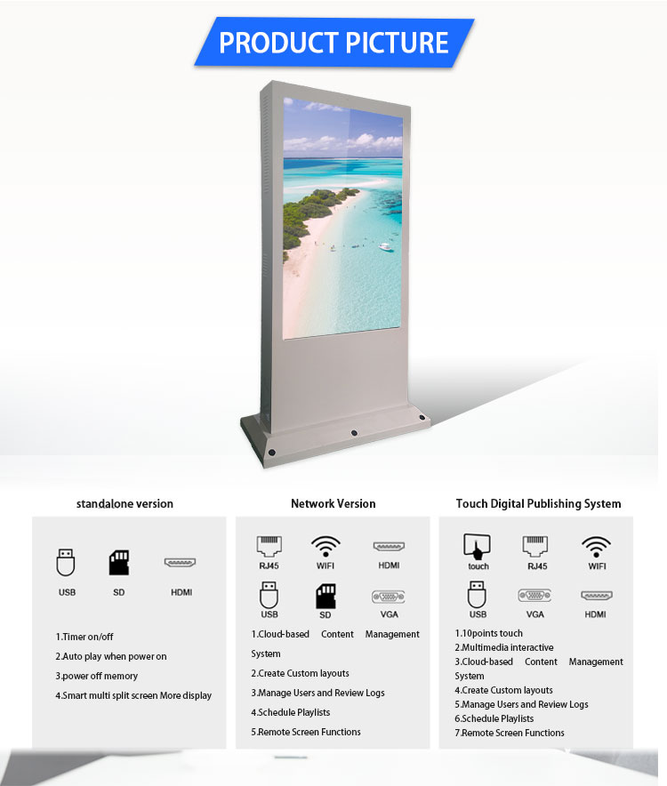 Lcd Advertising display totem