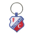 Customized Logo of Fabric Material Embroidery Key Rings