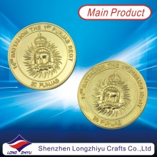 Gedenkmünze Goldüberzug Präge Logo Münze für Souvenir (LZY-1300009)