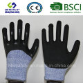 Cut Resistant Safety Work Glove with Sandy Nitrile Coated