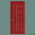 Flat Panel Interior Veneer Moulded Wooden Door