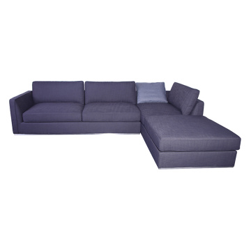 Grey Fabric Richard Left Sectional Sofa