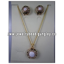 Fashion gold plated jewelry set for women