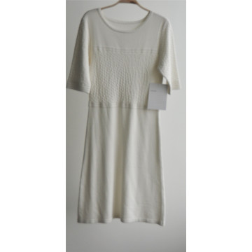 Moda Laides manga curta Longline Sweater Dress