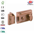 Single Cylinder Brass-Painted Locking Night Latch