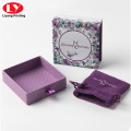 Purple Paper Necklace Gift Box