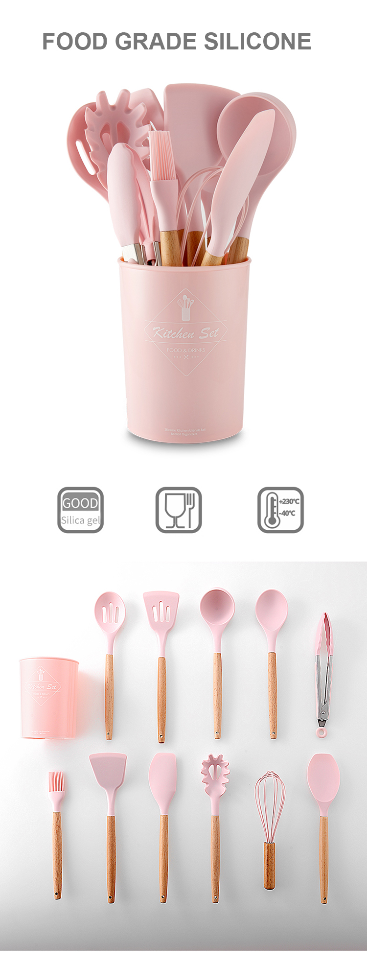 Silicone Kitchen Utensil Set