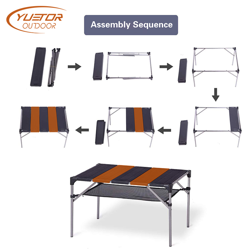 Outdoor Aluminum Folding Table for Picnic Climbing (2)