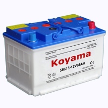 56618-12V 66ah Rechargeable Dry Charged Battery for Vehicle