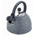 Whistling Tea Kettle Grey marble Stainless steel