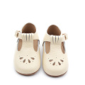 Soft leather christening baby girl party shoes