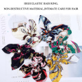 Scarf Scrunchies Pearls Silk Satin Hair Band